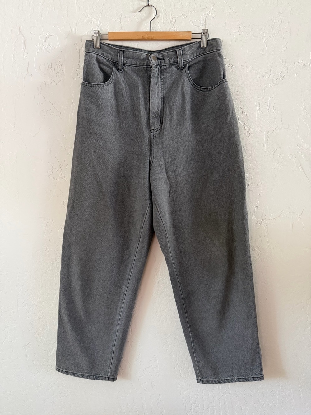 et Tigre Gray Denim Jeans - high waist barrel fit